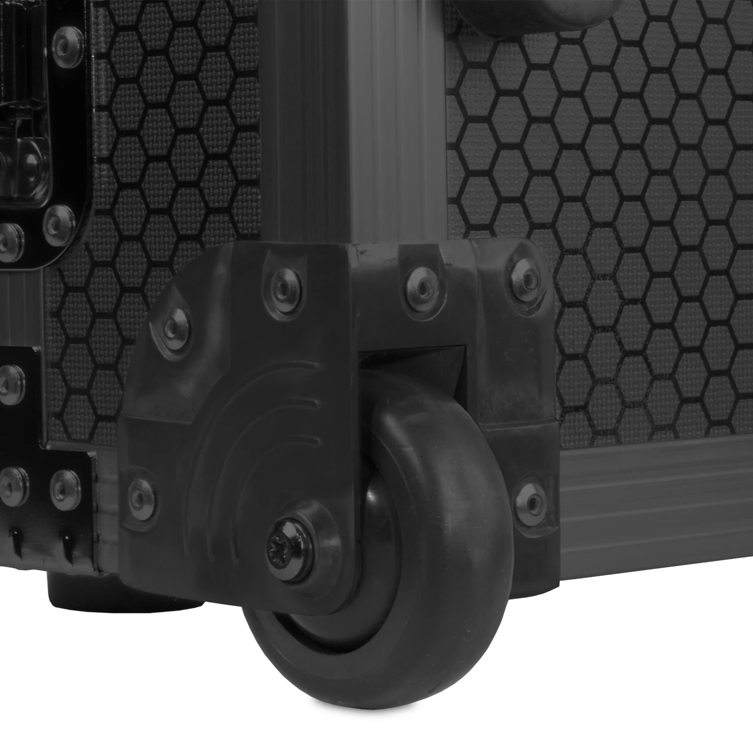 UDG Ultimate Flight Case Single Turntable Battle/ PLX-CRSS12 & 10"/12" Mixer Black Plus (Laptop Shelf, Trolley & Wheels) [Outlet] - Image 13
